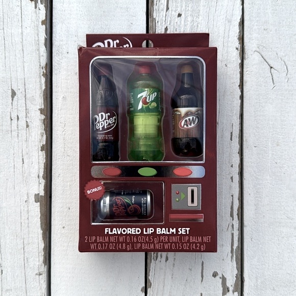 Makeup Dr Pepper Vending Machine Lip Balm Set Nwt Poshmark